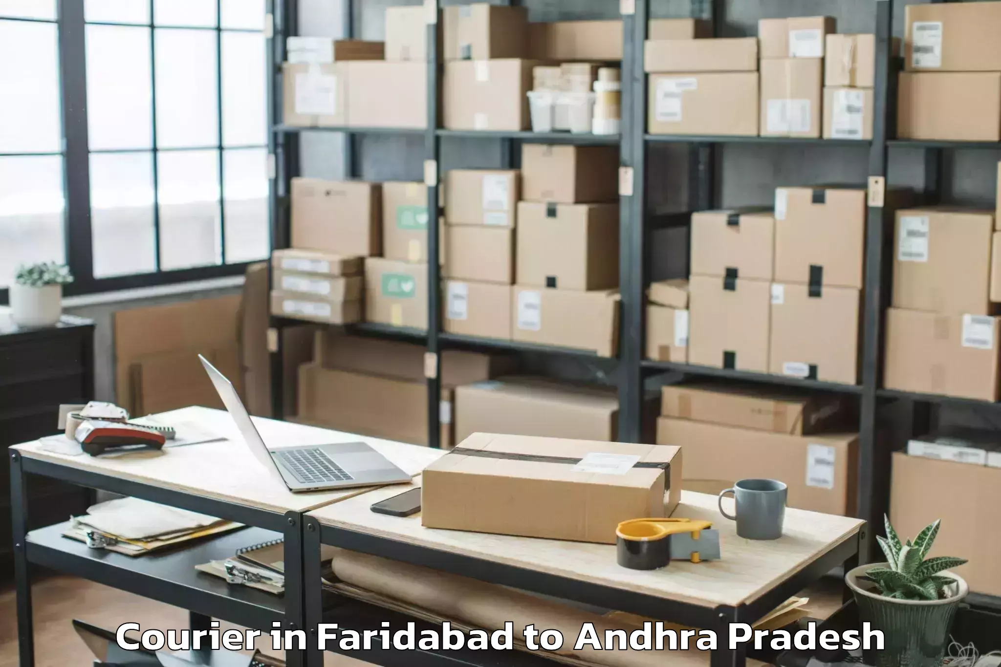 Quality Faridabad to Bollapalle Courier